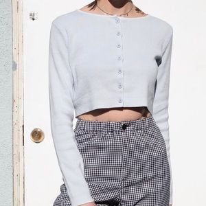 BRANDY MELVILLE ATHELIA CROPPED CARDIGAN